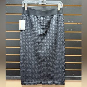 NWT Sports Illustrated Black Patterned Pencil Skirt Size M